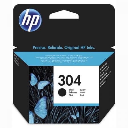HP originální ink N9K06AE, HP 304, black, 120str., HP DeskJet 2620, 2630, 2632, 2633, 3720, 3730, 3732, 3735