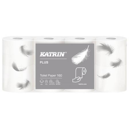 Toaletní papír Katrin Plus - 8 roliček / dvouvrstvý