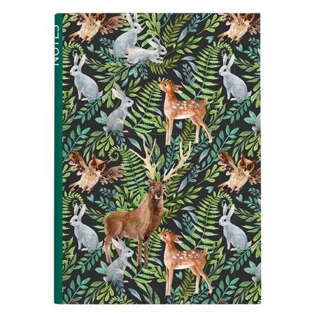 Kniha záznamní A5 - linka / 100 l / les