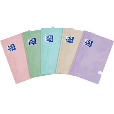 Kniha záznamní lepená Oxford Touch pastel mix - A5 / linka / 96 linka