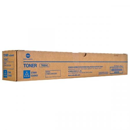 Konica Minolta originální toner A8DA450, cyan, 26000str., TN324C, Konica Minolta Bizhub C258,C308,C368, O