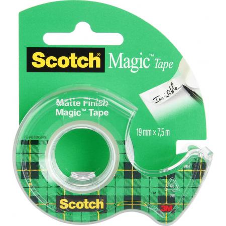 Lepicí páska Scotch Magic s odvíječem - 19 mm x 7,5 m
