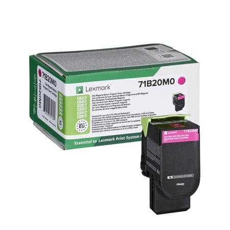 Lexmark originální toner 71B20M0, magenta, 2300str., Lexmark CS417dn/CS317dn/ CX517dn/CX417de/CS517de/CX317dn