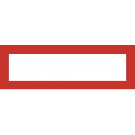 Magnetický informační rámeček LEAN - 230 x 75 mm / červená / 10 ks