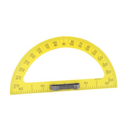 Magnetický úhloměr na tabuli WISSNER - 180° 50cm / žlutá