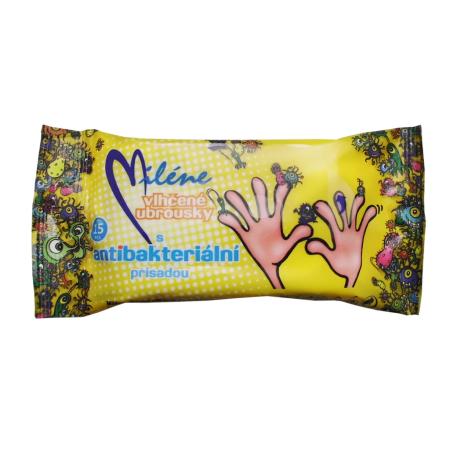 Vlhčené ubrousky Miléne - antibakteriální / 15 ks