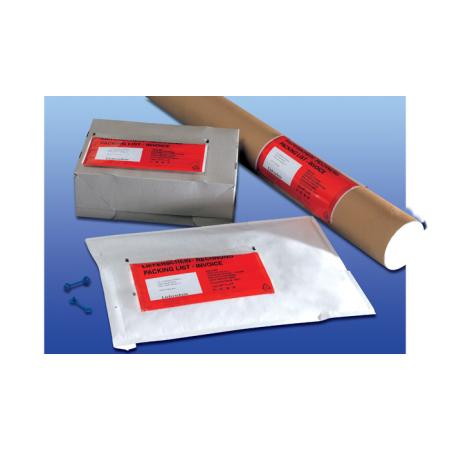 Obálky samolepicí na zásilky - DL / 240 mm x 120 mm / červené
