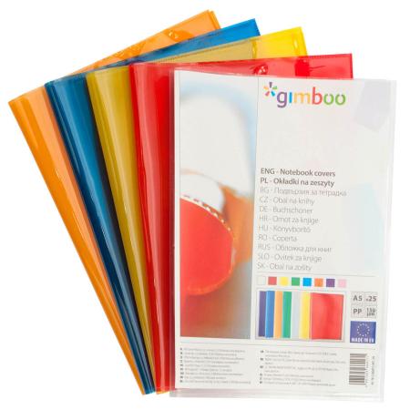 Obaly na sešity barevné - A4 / modrá