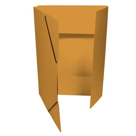 Odkládací mapy prešpánové s gumou s chlopněmi  -  oranžová