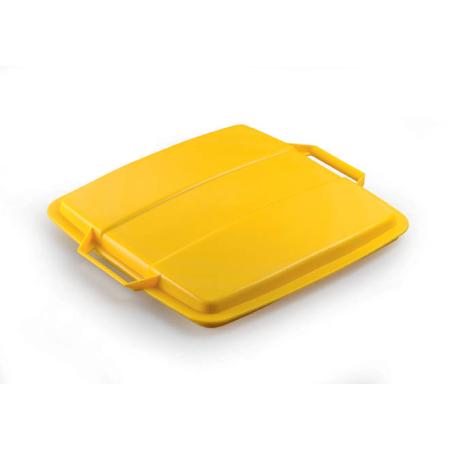 Odpadkové koše Durabin 90 l -  víko / žlutá