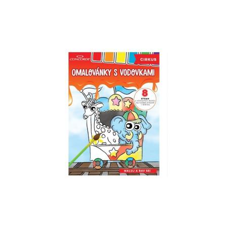 Omalovánky A4 s vodovkami - Cirkus