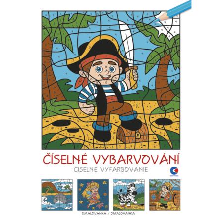 Omalovánky - číslené vybarvování A4