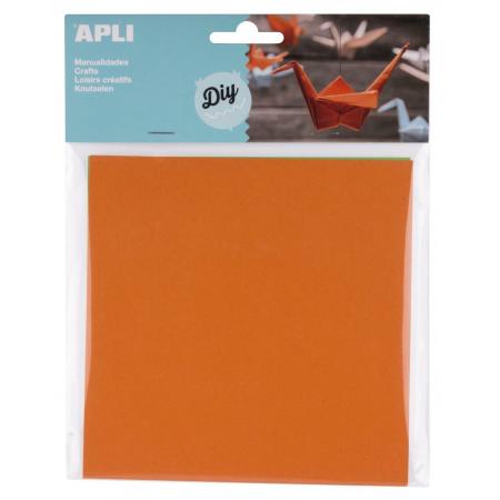 Origami papír APLI / 15 x 15 / mix 5 barev / 50 ks