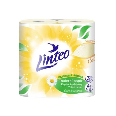 Papír toaletní Linteo s vůní heřmánku - 3-vrstvý / 4 ks