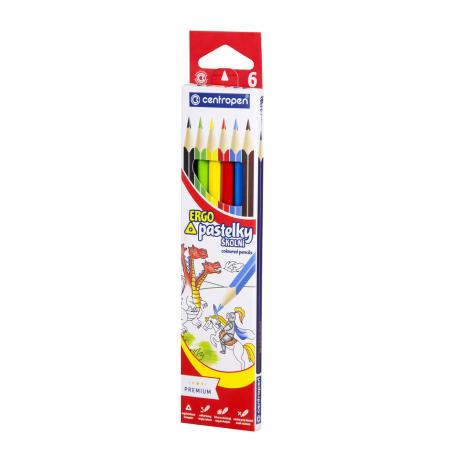 Pastelky Centropen ERGO - 6 barev