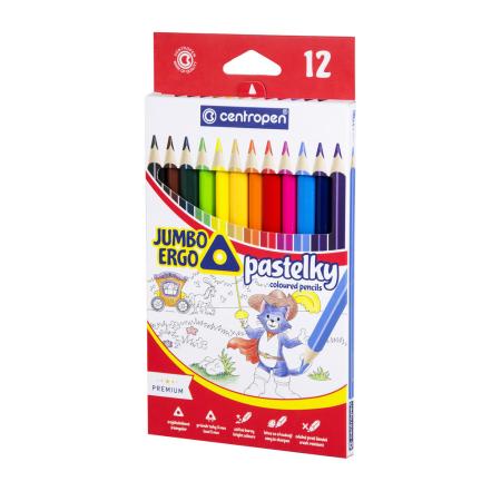 Pastelky Centropen JUMBO ERGO - 12 barev