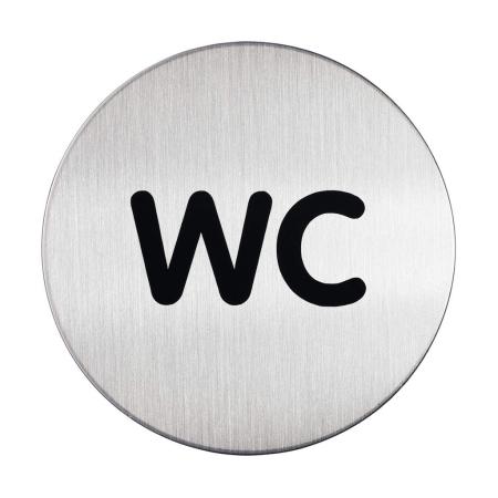 Piktrogram nerez Durable - WC / Ø 83 mm