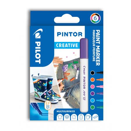 Pilot Pintor 4077 EF popisovače Creative akryl sada 6ks