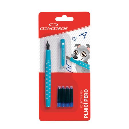 Plnicí pero CONCORDE Punto -  barevný mix