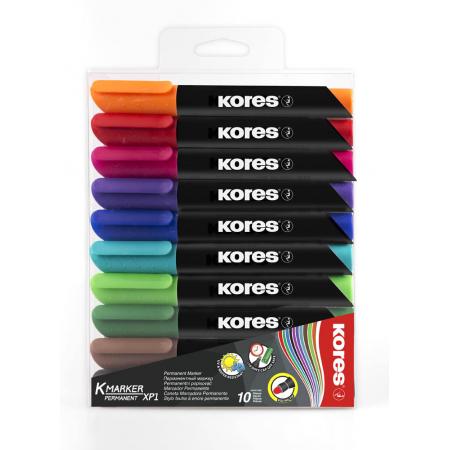 Popisovače permanentní Kores K-marker / 10 ks