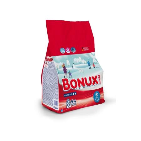 Prací prášek Bonux White Polar Ice Fresh 3v1 - 54 PD / 3,51 kg