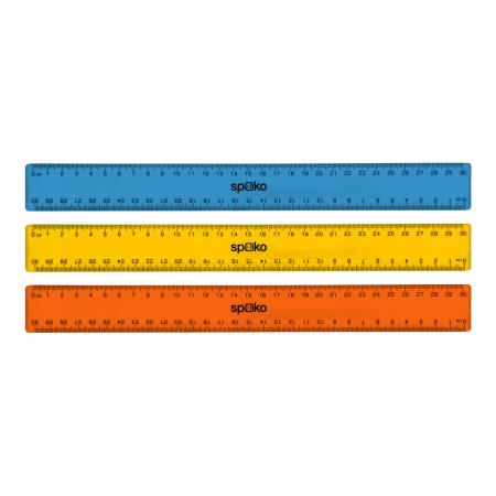 Pravítko SPOKO 30 cm - mix