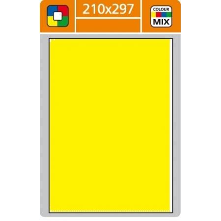 Print etikety A4 pro laserový a inkoustový tisk - 210 x 297 mm (1 etiketa/ arch) žlutá