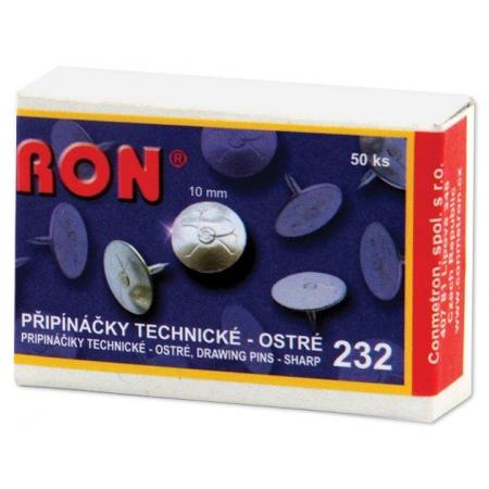 Připínáčky RON  -  232 / 50 ks, technické