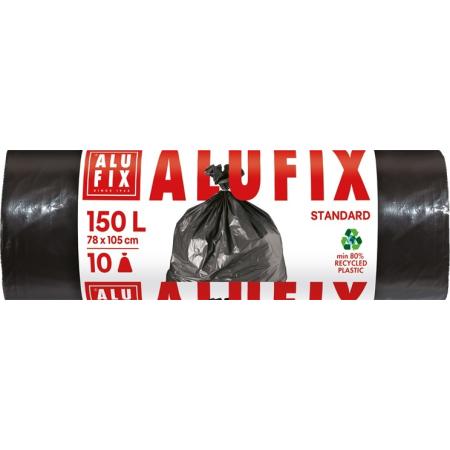 Pytle do košů Alufix černé - 77 x 110 cm / 150 litrů / 10 ks