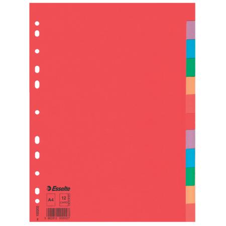 Rozdružovač A4 kartonový Esselte  -  12 listů