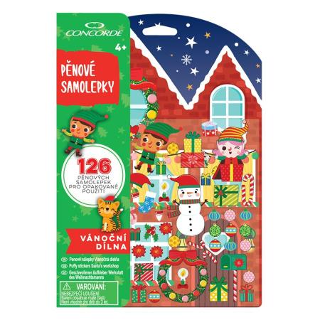 Samolepky pěnové CONCORDE - Vánoční dílna 3D