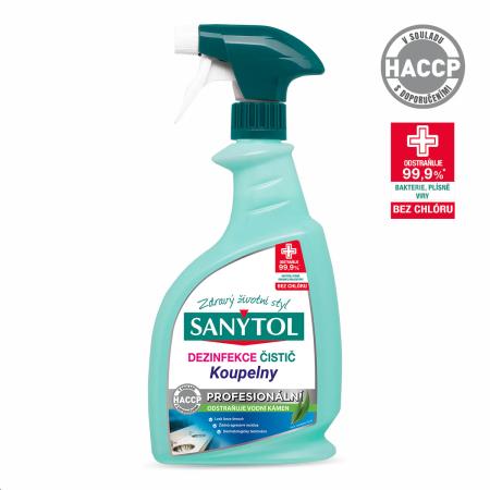 Sanytol Professional dezinfekční čistič na koupelny/sprej/750 ml
