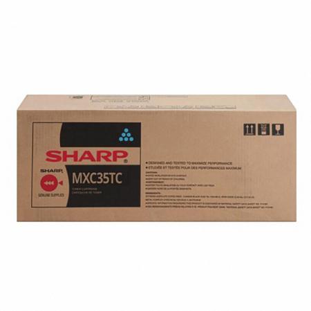 Sharp originální toner MX-C35TC, cyan, 6000str., Sharp MX-C357F, MX-C407P, O