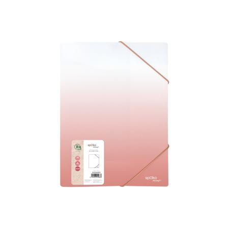 Spisové desky A4 s gumou Gradient - růžová