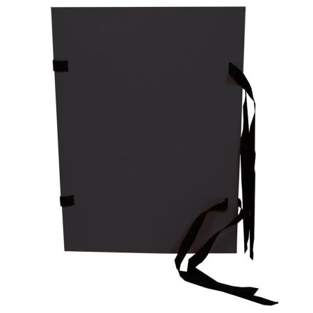 Spisové desky s tkanicí prešpánové  -  černá