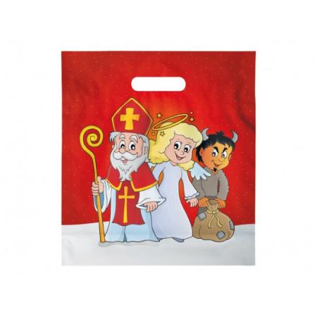 Taška Mikuláš M - mix s průhmatem 29 x 32 cm