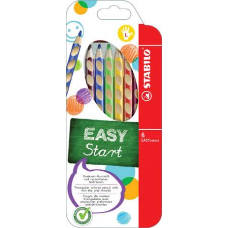 Trojhranné pastelky STABILO EASYcolors - 6 barev / pro praváky
