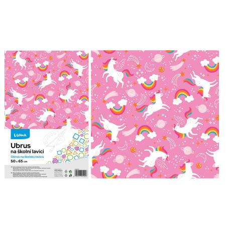 Ubrus na školní lavici - jednorožci