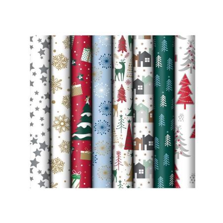 Vánoční balicí papír - mix 3 / 70 x 200 cm