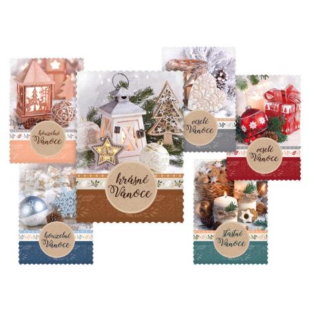 Vánoční pohlednice - mix motivů