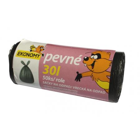 Pytel do košů černé - 30L / 50ks / 6 my