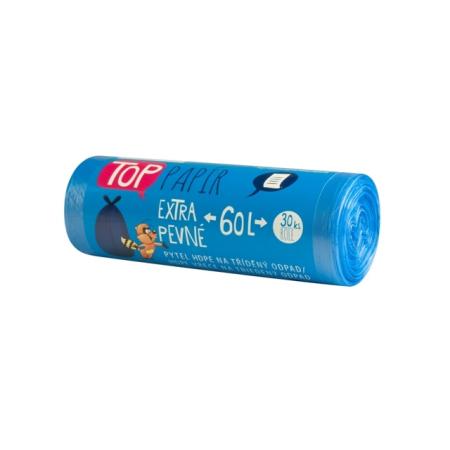 Vipor pytle do koše na tříděný odpad TOP 60L / 10my / 30ks / modrý