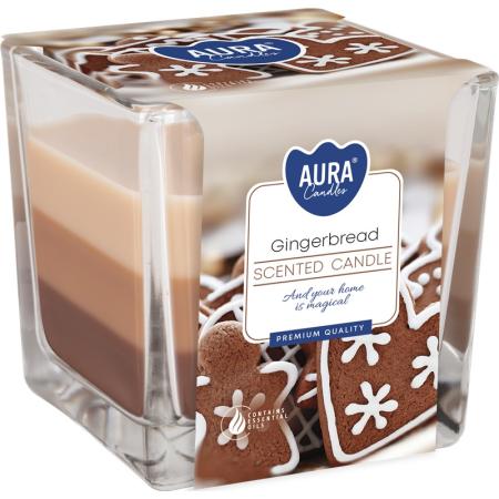 Vonná svíčka tříbarevná - Gingerbread