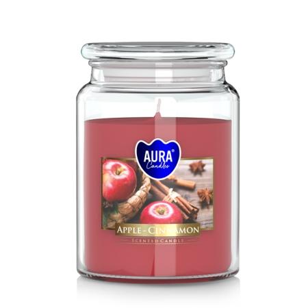 Vonná svíčka v dóze Maxi - Jablko a skořice