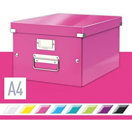 Zásuvkový box Leitz Click & Store - 3 zásuvky / růžová