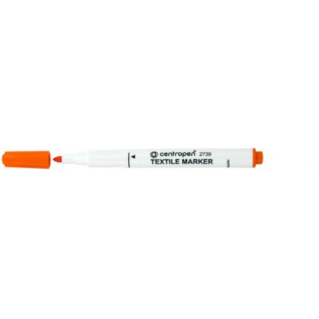 Značkovač Centropen 2739 na textil - oranžová