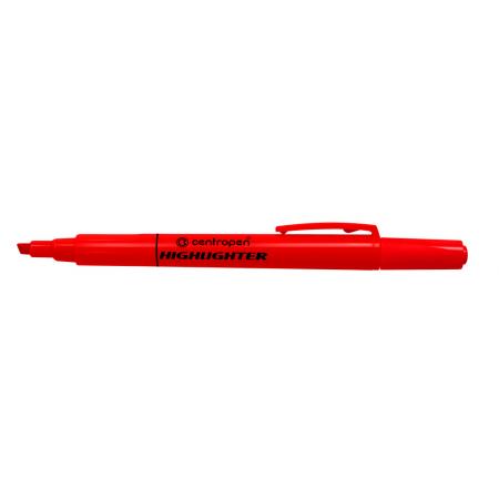 Zvýrazňovač  Centropen 8722 HIGHLIGHTER -  červená